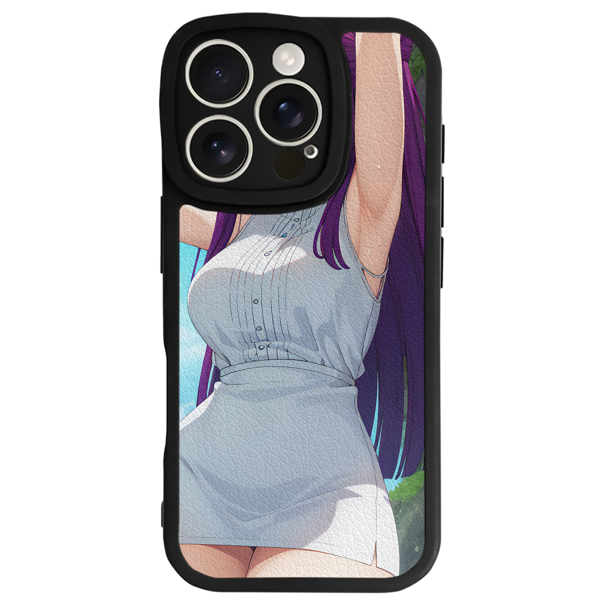 （画像用） 葬送のフリーレン Frieren 【iPhone 16シリーズ対応】シリコンスマホケース（レザー調） 材質：シリコン